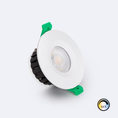 Fire Rated Round 5-8W 4CCT (Cool-Daylight) Dimmable LED Downlight Cutout 65mm IP65