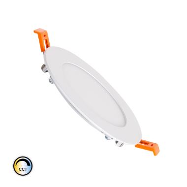 6W Round LED Ceiling Panel CCT Selectable Switch Ø155 mm Cut-Out Dimming Compatible with RF Controller V2