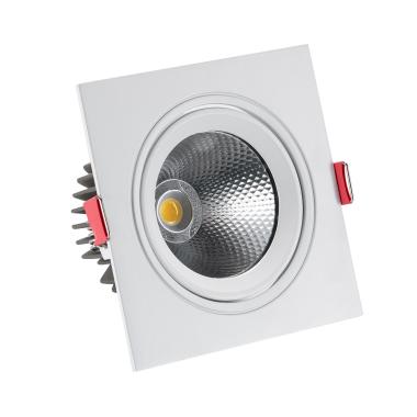 Square 10W Cool White COB LED Adjustable Downlight New Madison Cutout 95mm