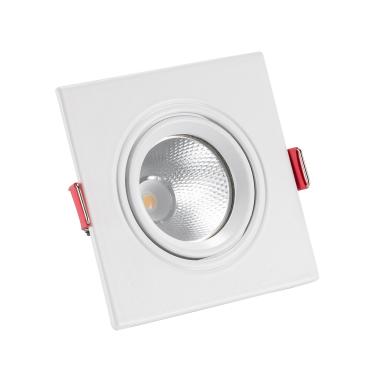 Square 5W Warm White COB LED Adjustable Downlight New Madison Cutout 75mm
