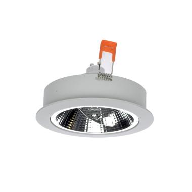 Round 24º Downlight Cutout 120mm with 12W AR111 LED Bulb