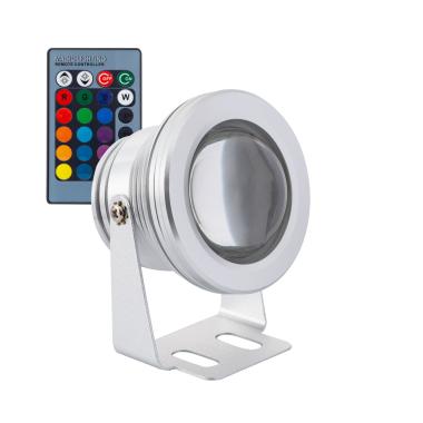 Edit 7W Colour Changing LED Garden Spotlight IP67 - Chrome