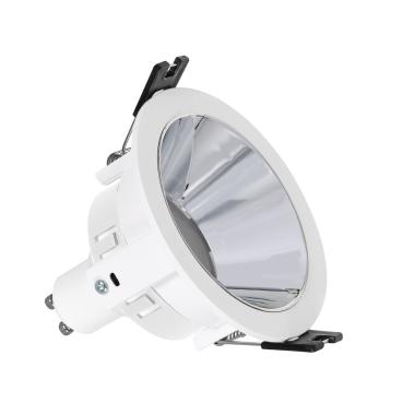 Galvanized PC Cone Downlight Cutout 75mm with 6W LED Bulb - GU10
