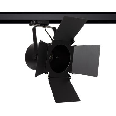 Three Circuit Cinema Track Light Lampholder for E27 PAR30 Bulbs