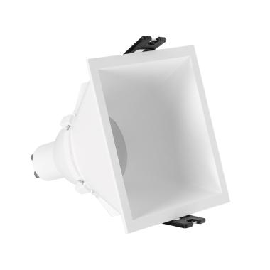 Square Low UGR Downlight Cutout 85x85mm with 6W LED Bulb - GU10