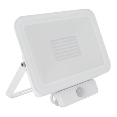 50W LED Floodlight 5000lm Glass IP65 with PIR Sensor