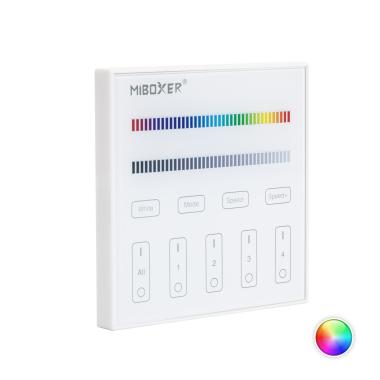 Wall Mounted RF Remote for LED RGB+CCT 4 RF Zone Dimmer Mi Boxer T3