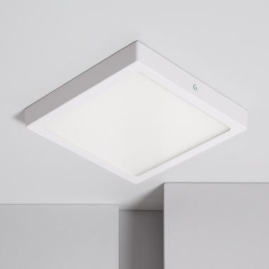 18W Square Selectable LED Flush Ceiling Light RA90 UGR17 Microprismatic 205x205 mm