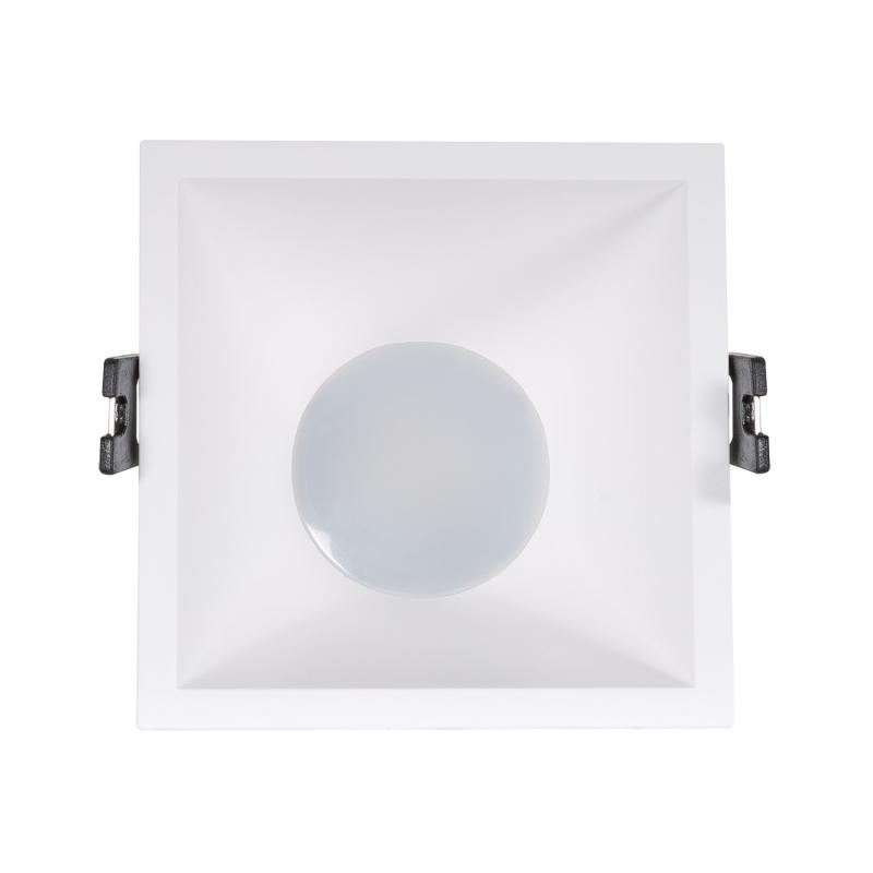 Image of Square Low UGR Downlight Cutout 85x85mm with 6W LED Bulb - GU10