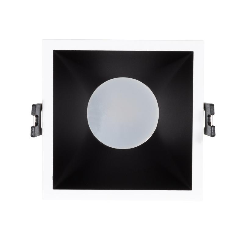 Image of Square Low UGR Downlight Cutout 85x85mm with 6W LED Bulb - GU10