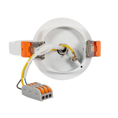 Image of Round Recessed Directional Spotlight Bezel for GU10 AR111 LED Bulb