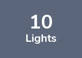 12V Golf Ball LED Festoon Lights - 10 Lights