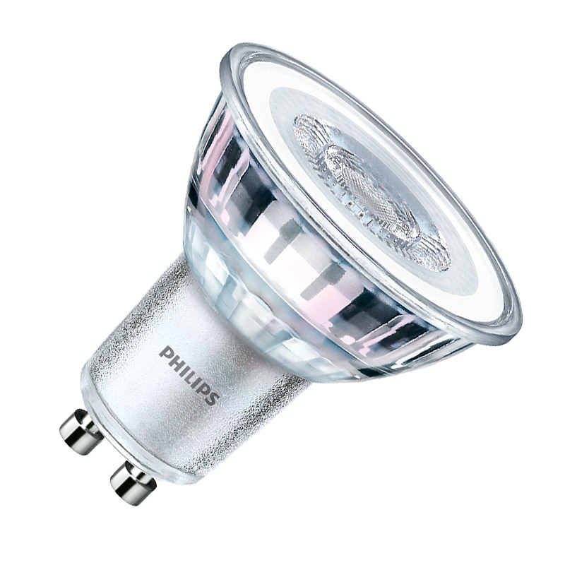 Philips CorePro 3.5W Cool White 4000K 275lm LED GU10 Bulb - Flood Beam