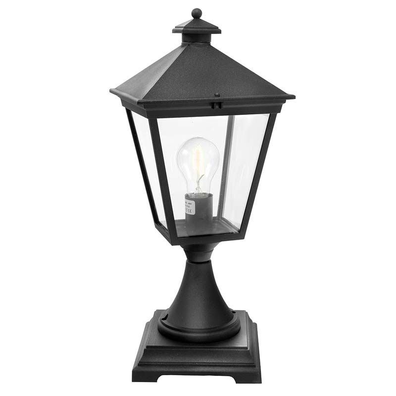 Norlys Turin Outdoor Pedestal Light - Black