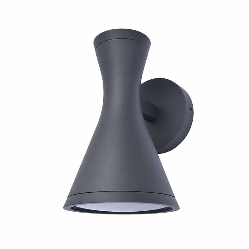 Lutec Brund Outdoor Up & Down Wall Light - Black