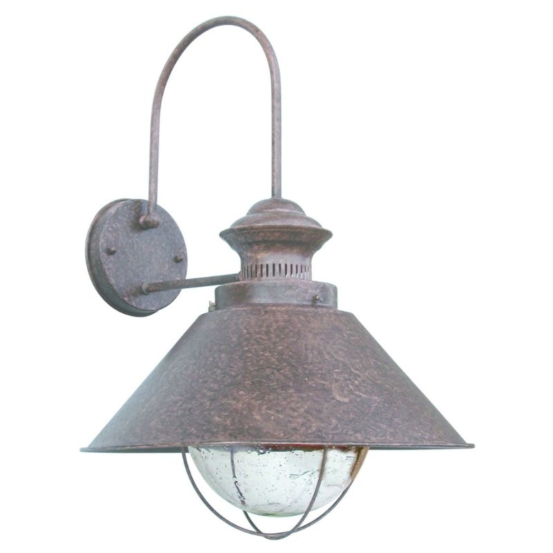 Faro Barcelona Nautica-P Outdoor Wall Light - Rust Brown