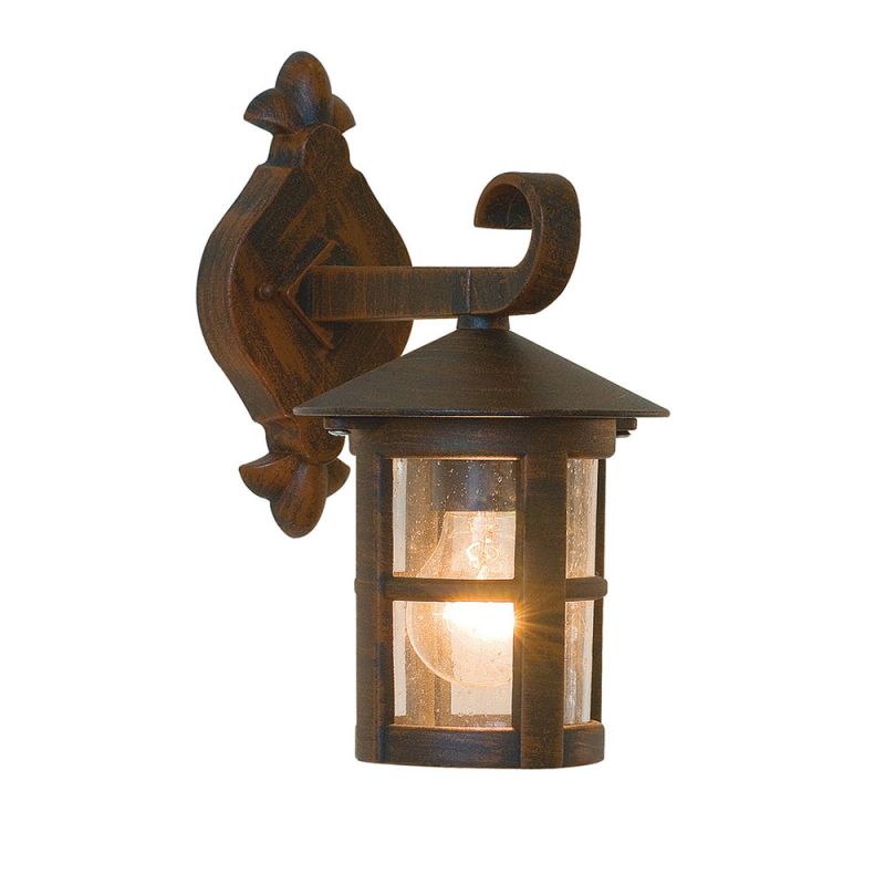 Edit Skiathos Outdoor Lantern Wall Light - Brown