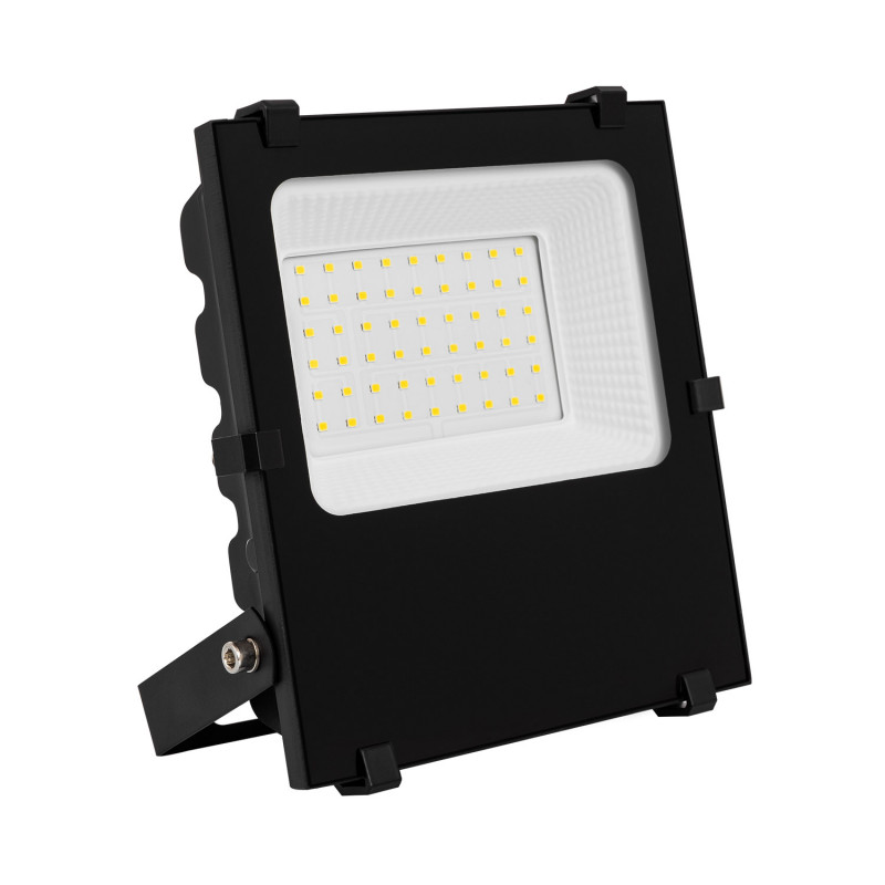 30W Dimmable Warm White LED Floodlight 4050lm PRO - Black