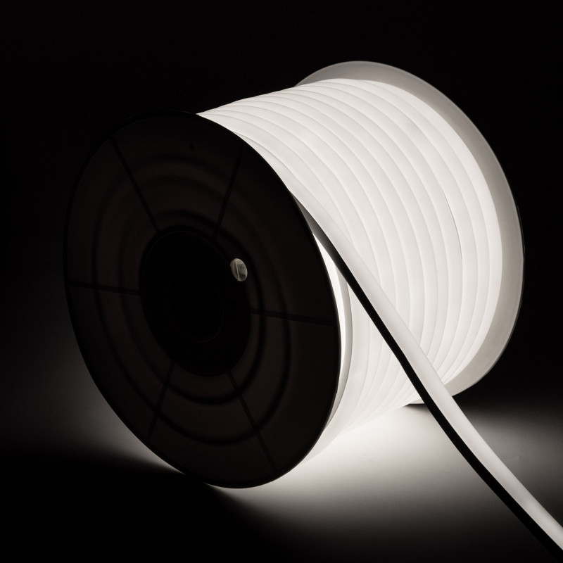 50m Roll Daylight Dimmable 220V AC Semicircular LED Neon Strip 100LED m IP67 Cut at every 100cm