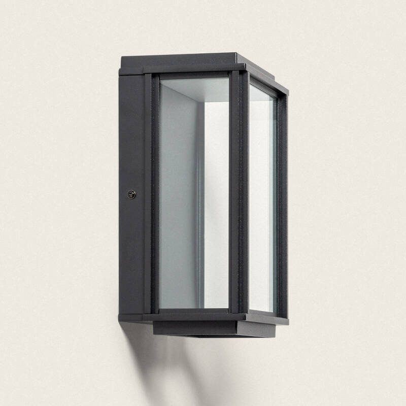 Edit Julia LED Outdoor Half Lantern Wall Light - Black